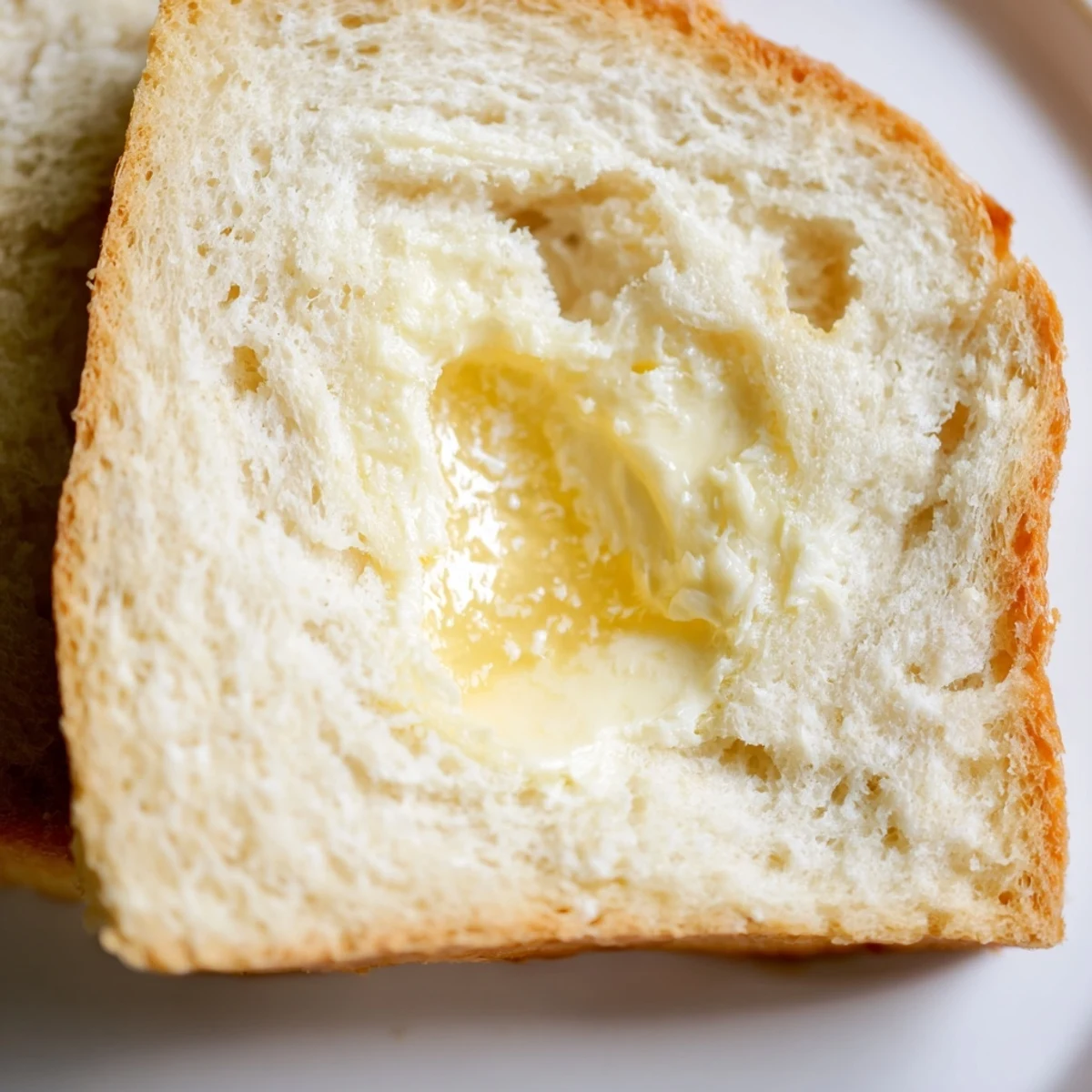 Keto zero carb yogurt bread slices stacked showing soft white interior texture