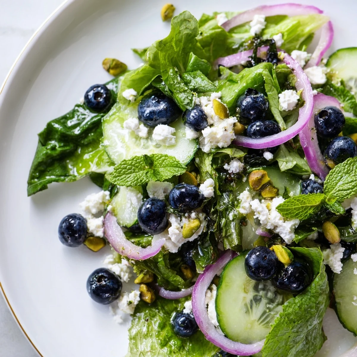 Blueberry Pistachio Spring Salad