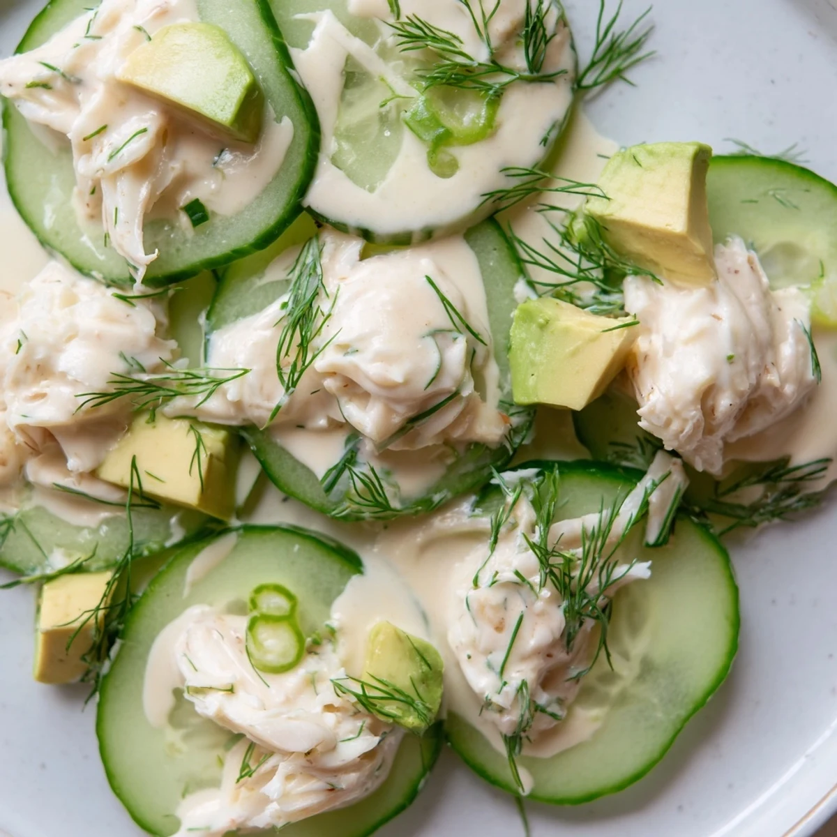 Cucumber Salad With Crab Meat
