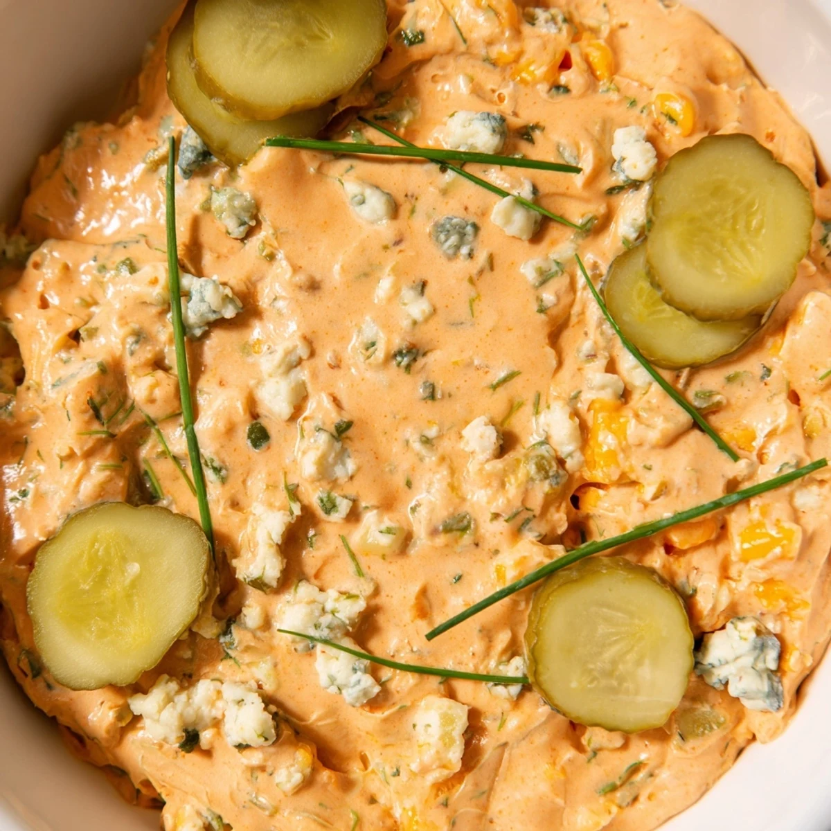 Buffalo Pickle Dip For Game Day