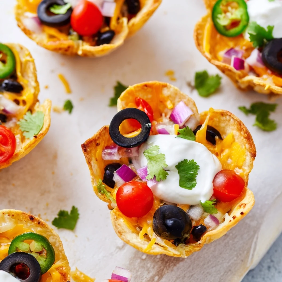 Cheesy Nacho Cups Game Day