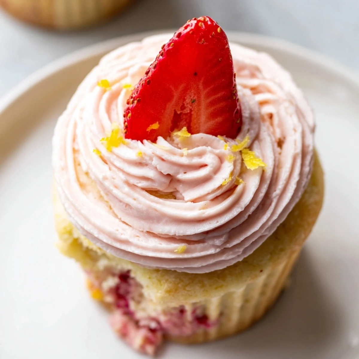 Strawberry Lemonade Cupcakes