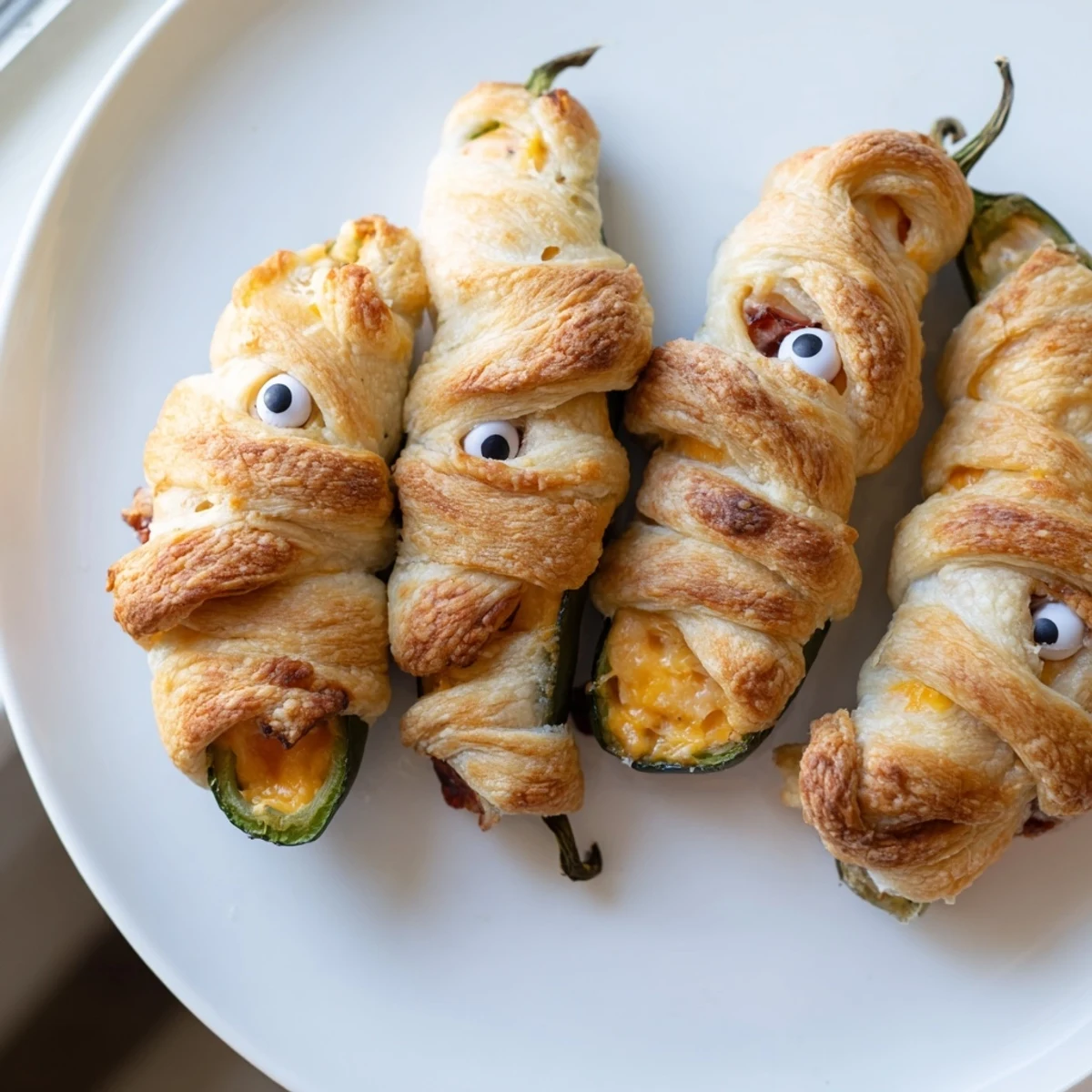 Mummy Jalapeno Poppers Halloween