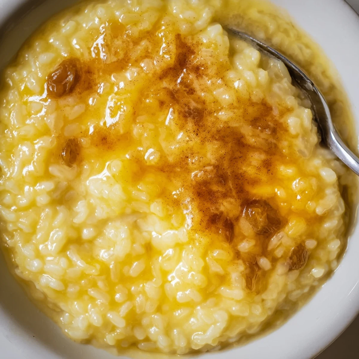 Chilled spoonfuls of Delicious Condensed Milk Baked Rice Pudding Recipe To Try, vanilla aroma