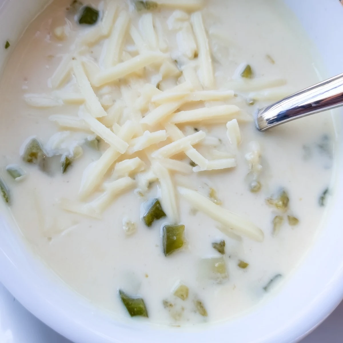 Steaming bowl of homemade white queso dip served with crispy tortilla chips for party dipping