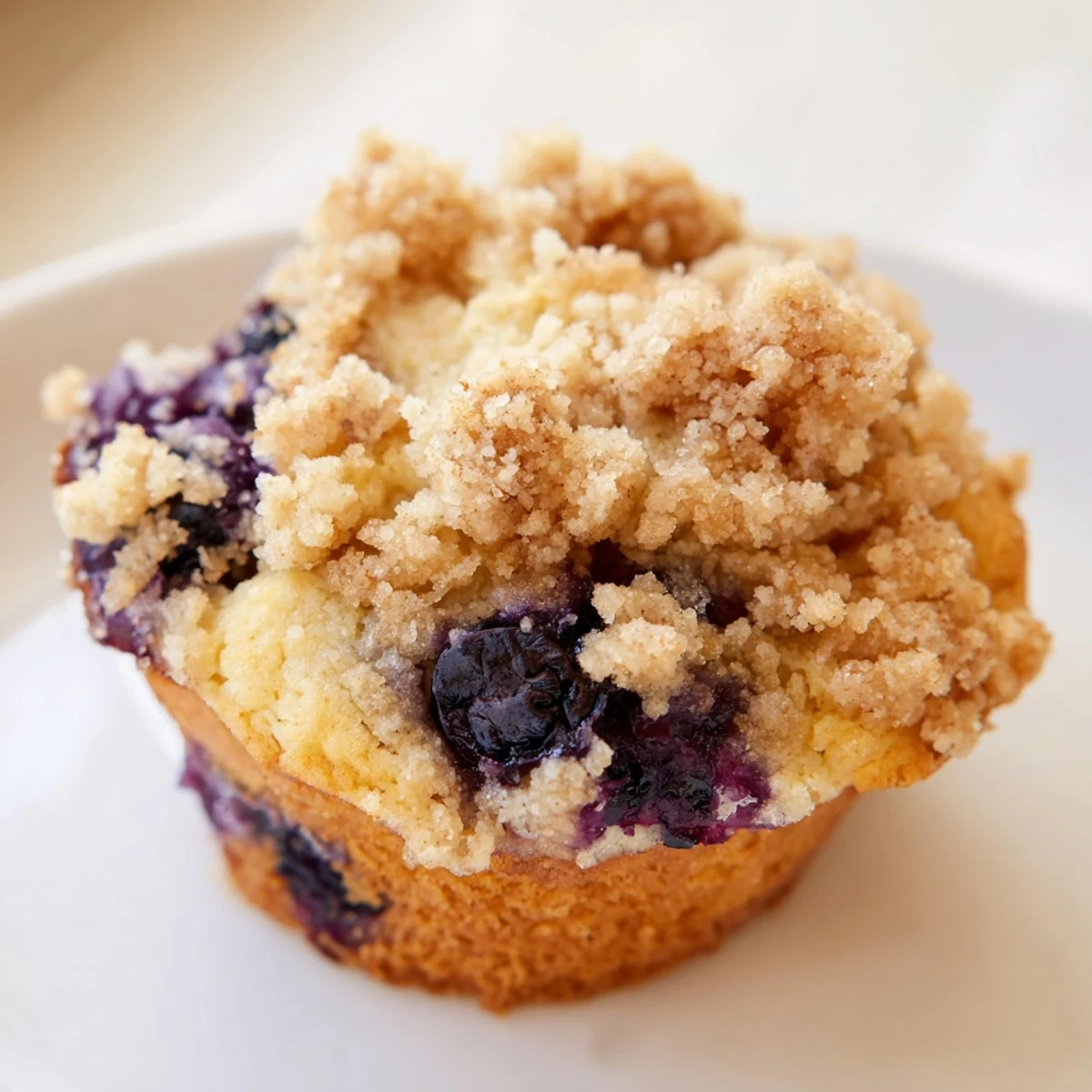 Cake-like blueberry muffin cookies bursting with juicy blueberries under sweet streusel topping