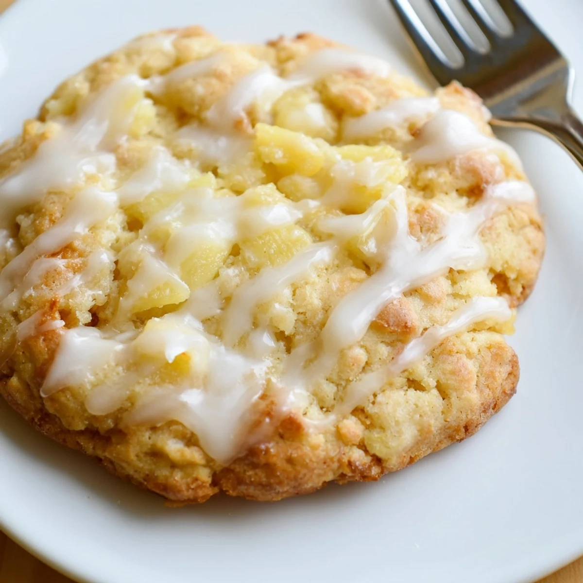Buttery tropical pineapple cookies baked to golden perfection with optional powdered sugar glaze