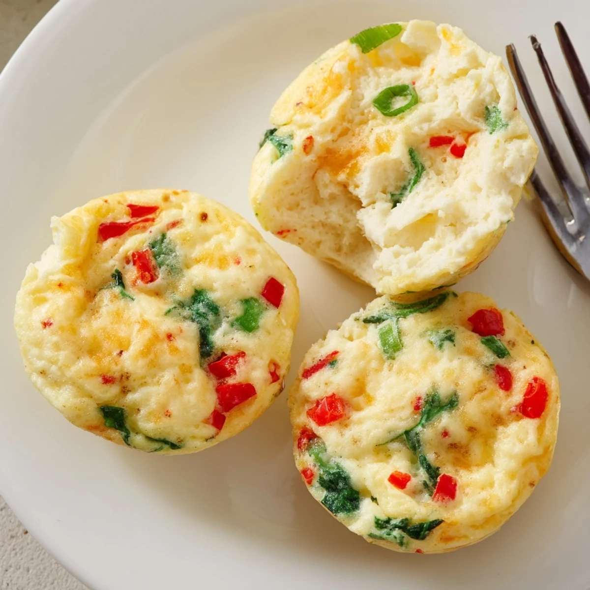 High Protein Egg White Bites With Cottage Cheese, golden-topped and perfect for mornings