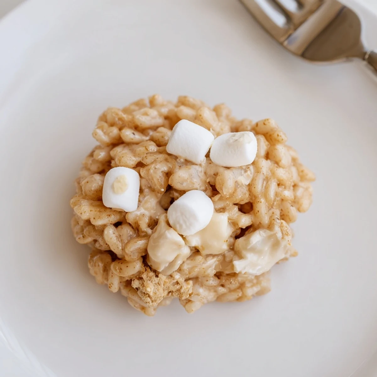 Fresh-baked Rice Krispie Treat Cookies piled on platter for party snacks