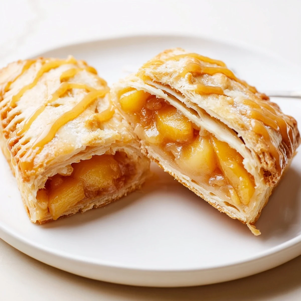 Peach Pop Tarts Classic with golden flaky crust, juicy peach filling