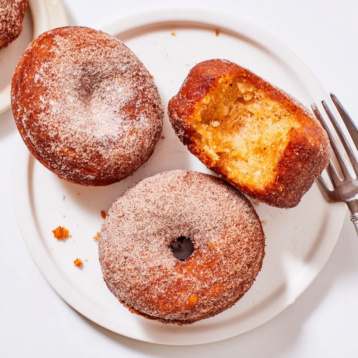 Fresh Banana Donuts paired with steaming coffee, moist crumb and warm aroma