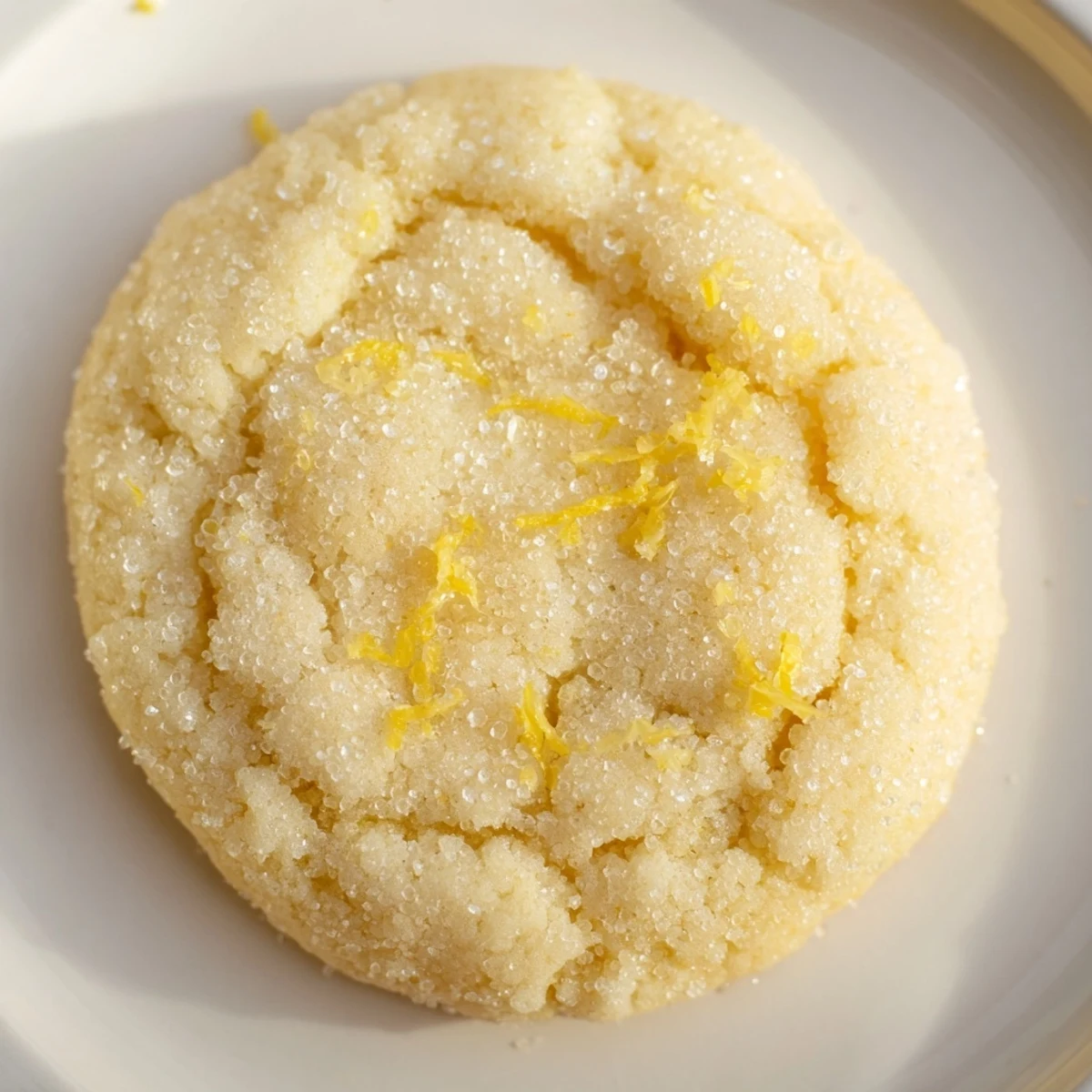 Tray of Soft Chewy Lemon Cookies with golden edges and citrus aroma  