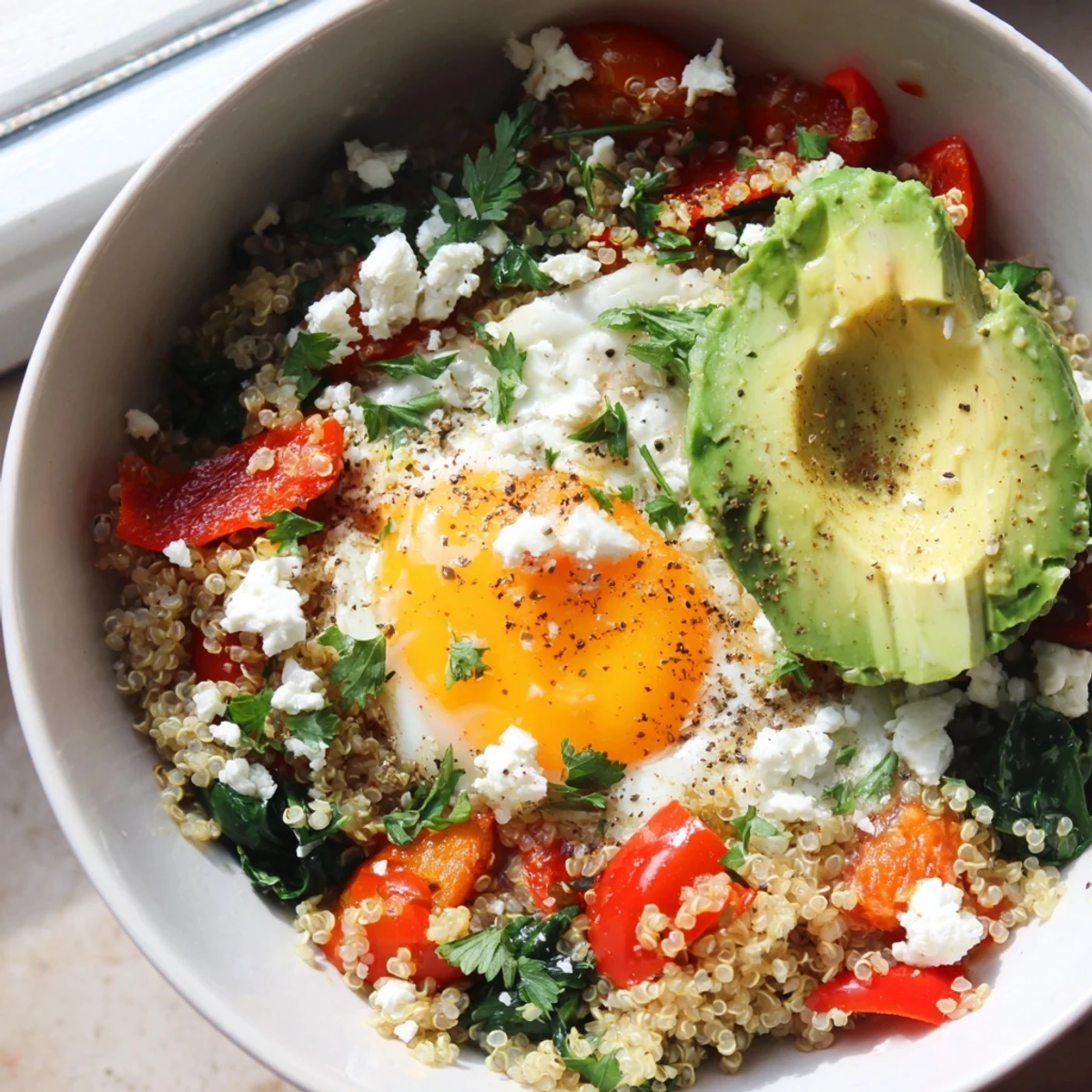 Savory Quinoa Breakfast Bowl