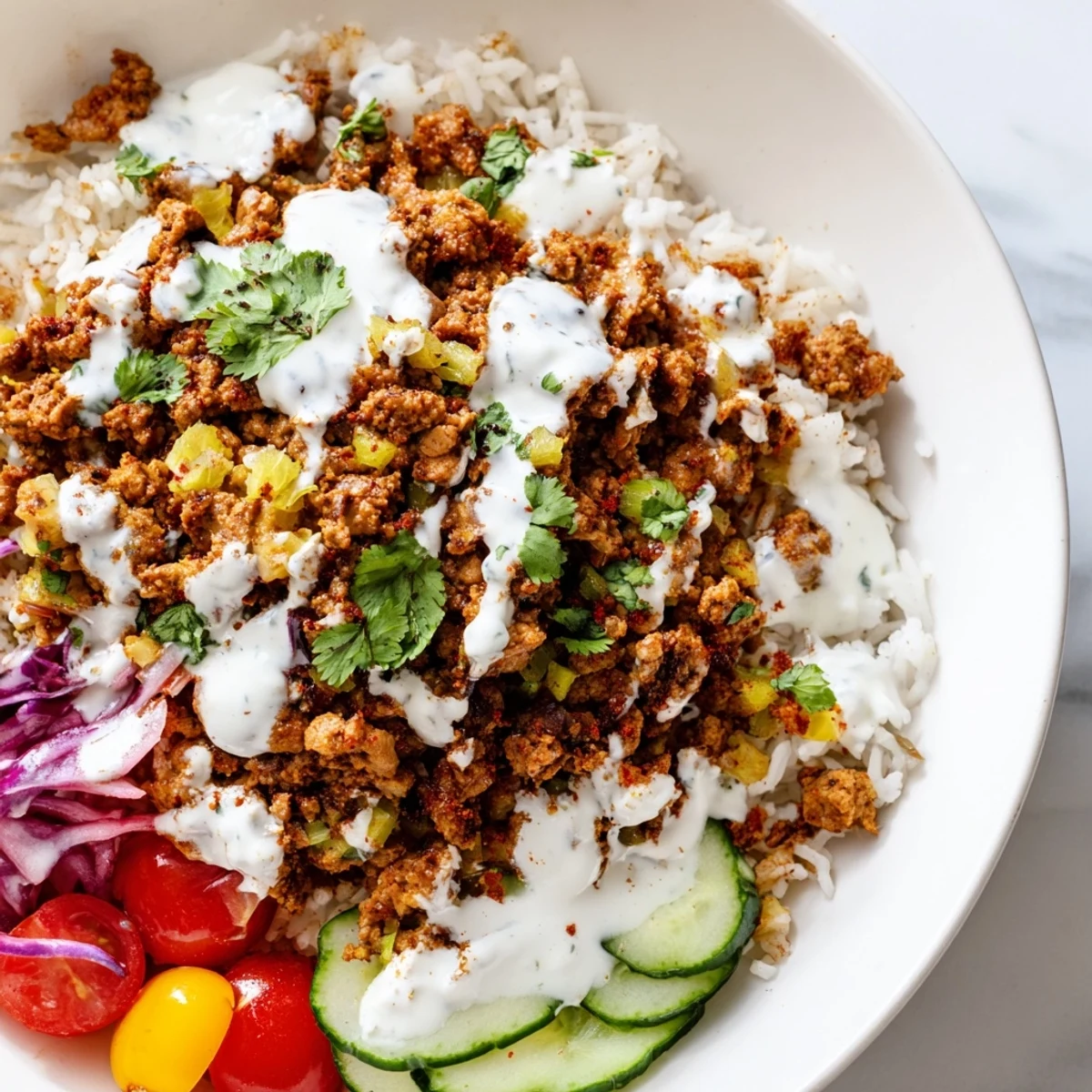 Spiced Turkey Rice Bowls
