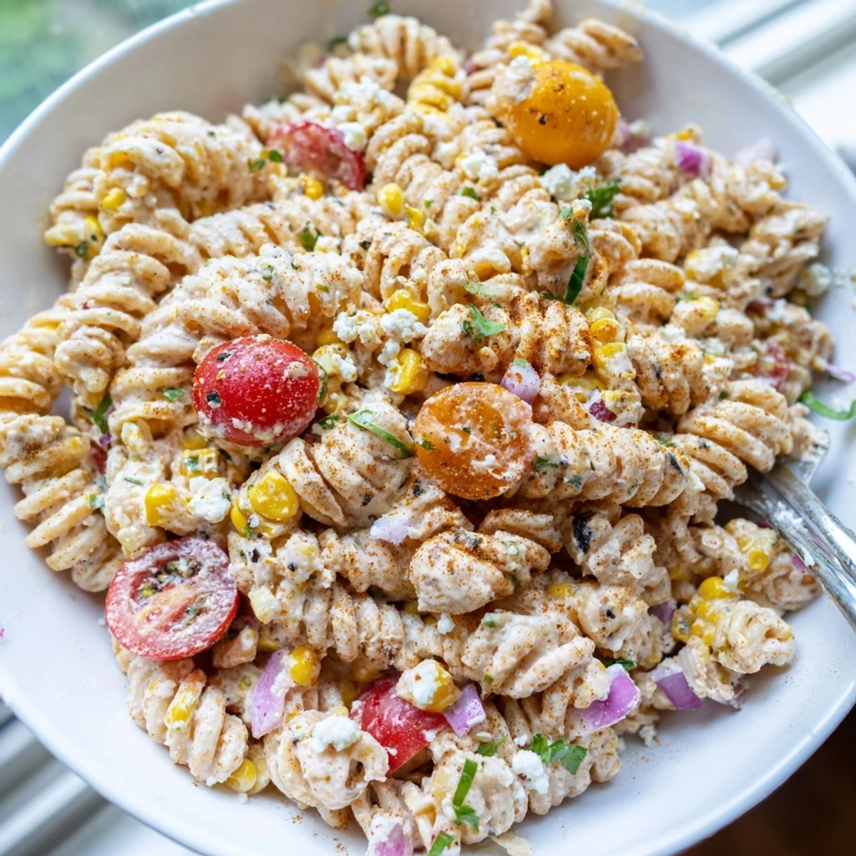 Elote Street Corn Pasta Salad