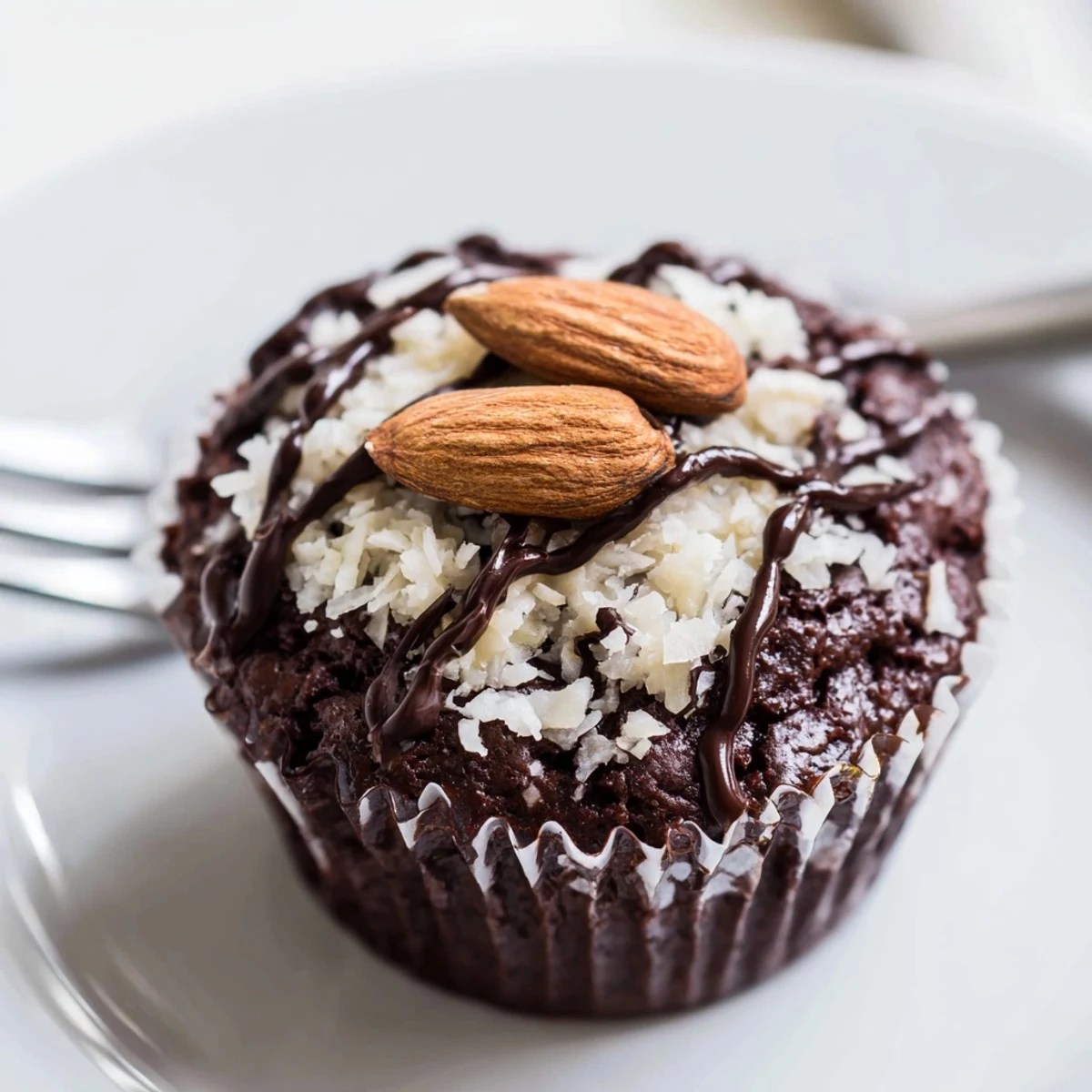 Flourless Almond Joy Cupcakes